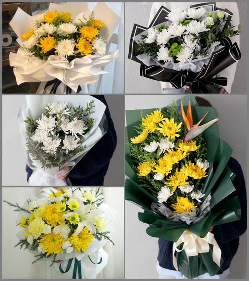 重庆开州区汉丰街道白事花束代送